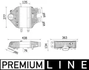 Ladeluftkühler MAHLE CI 618 000P