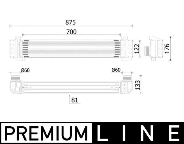 Ladeluftkühler MAHLE CI 619 000P
