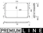 Niedertemperaturkühler, Ladeluftkühler MAHLE CIR 34 000P