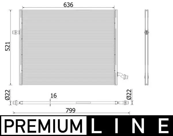 Niedertemperaturkühler, Ladeluftkühler MAHLE CIR 36 000P