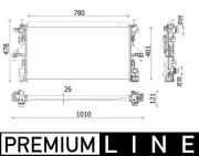 Kühler, Motorkühlung MAHLE CR 933 000P