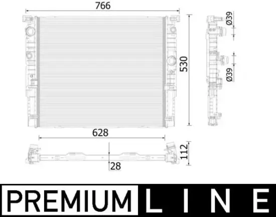 Kühler, Motorkühlung MAHLE CR 937 000P Bild Kühler, Motorkühlung MAHLE CR 937 000P