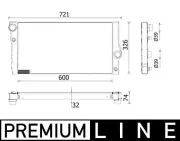 Kühler, Motorkühlung MAHLE CR 955 000P