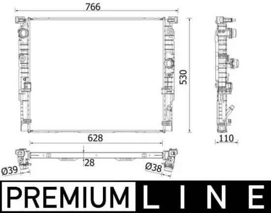 Kühler, Motorkühlung MAHLE CR 2198 000P Bild Kühler, Motorkühlung MAHLE CR 2198 000P