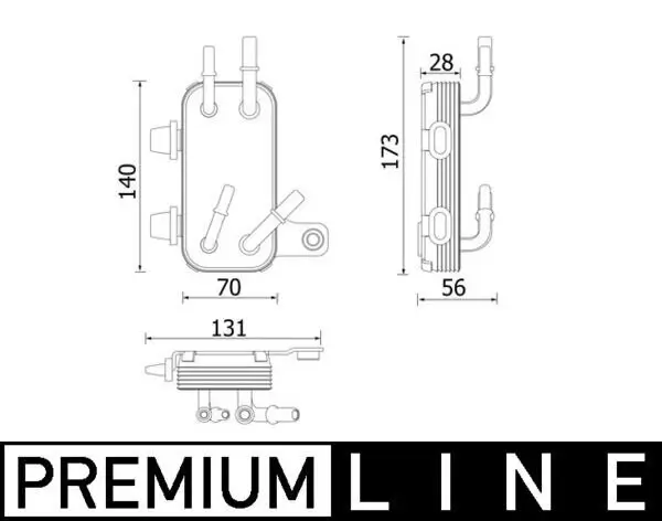 Kühler, Motorkühlung MAHLE CR 2200 000P
