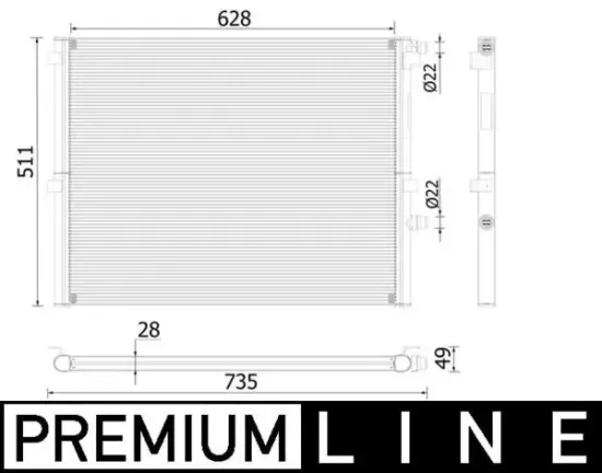 Kühler, Motorkühlung MAHLE CR 2307 000P Bild Kühler, Motorkühlung MAHLE CR 2307 000P