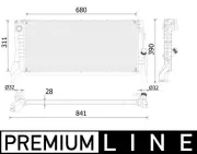 Kühler, Motorkühlung MAHLE CR 2312 000P