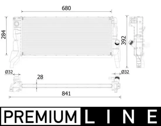 Kühler, Motorkühlung MAHLE CR 2313 000P Bild Kühler, Motorkühlung MAHLE CR 2313 000P