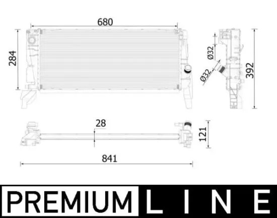 Kühler, Motorkühlung MAHLE CR 2319 000P Bild Kühler, Motorkühlung MAHLE CR 2319 000P