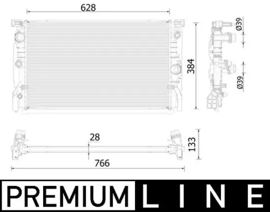 Kühler, Motorkühlung MAHLE CR 2324 000P Bild Kühler, Motorkühlung MAHLE CR 2324 000P