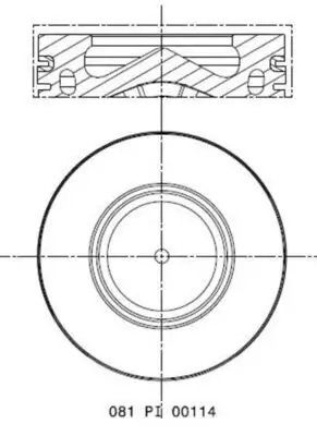 Kolben MAHLE 081 PI 00114 000