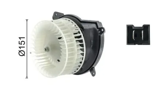 Innenraumgebläse 12 V MAHLE AB 222 000S Bild Innenraumgebläse 12 V MAHLE AB 222 000S