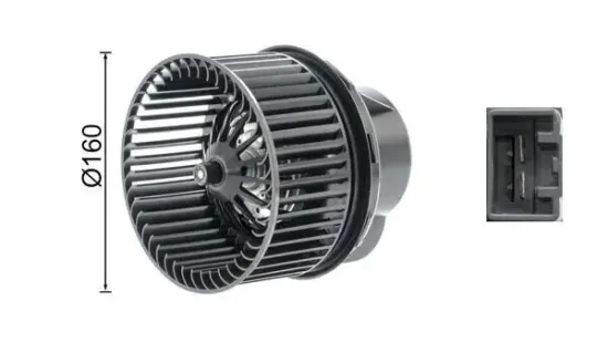 Innenraumgebläse 12 V MAHLE AB 244 000P Bild Innenraumgebläse 12 V MAHLE AB 244 000P