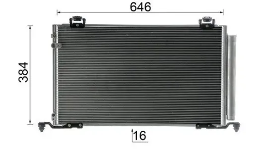 Kondensator, Klimaanlage MAHLE AC 823 000P Bild Kondensator, Klimaanlage MAHLE AC 823 000P