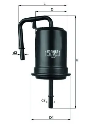 Kraftstofffilter MAHLE KL 517