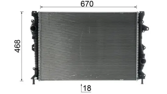 Kühler, Motorkühlung MAHLE CR 953 000P Bild Kühler, Motorkühlung MAHLE CR 953 000P