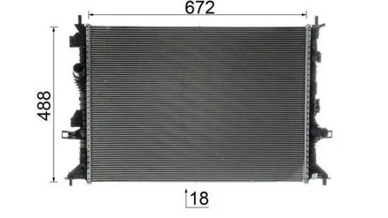 Kühler, Motorkühlung MAHLE CR 1724 000P Bild Kühler, Motorkühlung MAHLE CR 1724 000P