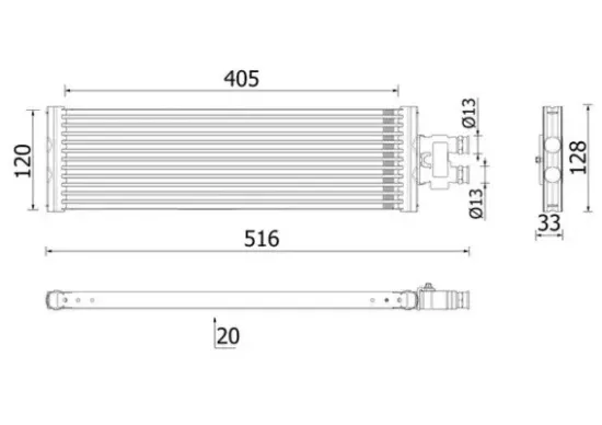 Ölkühler, Automatikgetriebe MAHLE CLC 295 000P Bild Ölkühler, Automatikgetriebe MAHLE CLC 295 000P