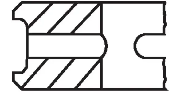 Kolbenringsatz MAHLE 037 31 N0 Bild Kolbenringsatz MAHLE 037 31 N0
