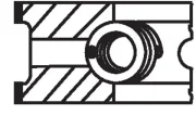 Kolbenringsatz MAHLE 039 RS 00113 0N0