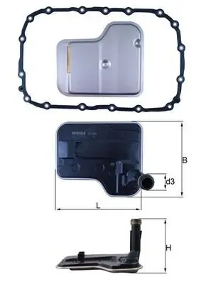 Hydraulikfilter, Automatikgetriebe MAHLE HX 240D Bild Hydraulikfilter, Automatikgetriebe MAHLE HX 240D