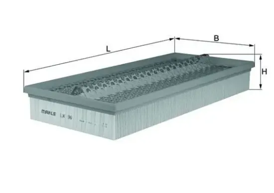 Luftfilter MAHLE LX 96 Bild Luftfilter MAHLE LX 96