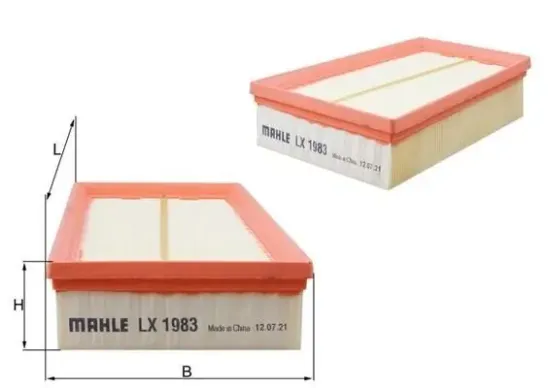 Luftfilter MAHLE LX 1983 Bild Luftfilter MAHLE LX 1983