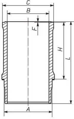 Zylinderlaufbuchse MAHLE 039 WN 25 01