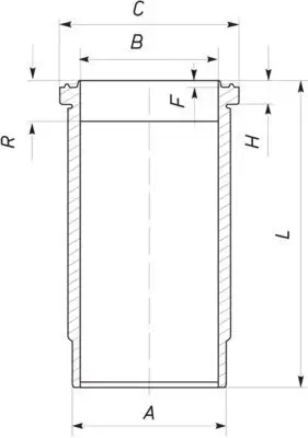 Zylinderlaufbuchse MAHLE 037 WN 06 00