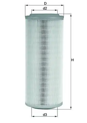 Luftfilter MAHLE LX 855 Bild Luftfilter MAHLE LX 855