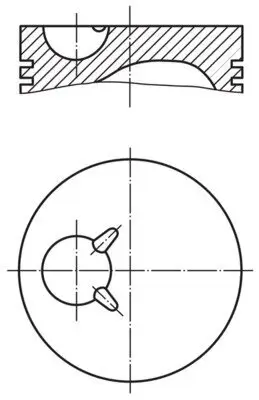 Kolben MAHLE 039 01 11