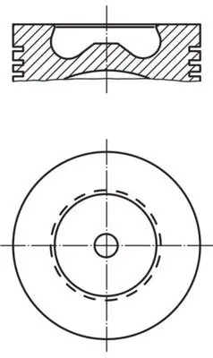 Kolben MAHLE 015 81 01