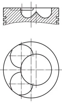 Kolben an Absperrhahn Lenkstockhebel zum Lenkspurhebel für Zylinder 3-4 MAHLE 028 07 02