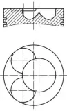 Kolben an Absperrhahn Lenkstockhebel zum Lenkspurhebel Lenkstockhebel zum Zwischenhebel 1 für Zylinder 3 für Zylinder 4 für Zylinder 5 MAHLE 034 91 12