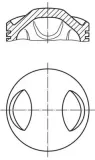 Kolben MAHLE 504 01 00