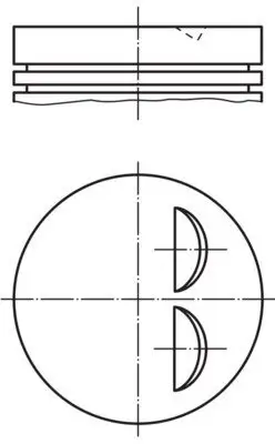 Kolben MAHLE 011 90 12