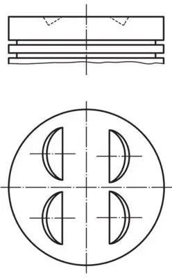 Kolben MAHLE 002 68 02