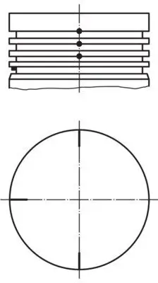 Kolben MAHLE 022 04 01