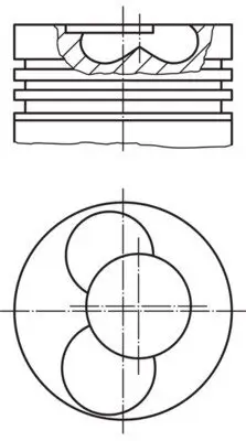 Kolben MAHLE 030 40 12