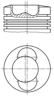 Kolben MAHLE 014 17 00