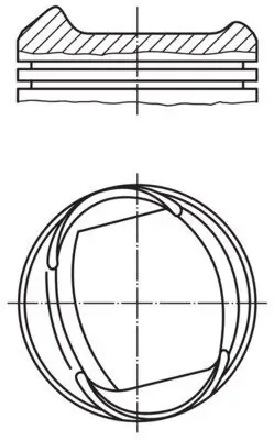 Kolben MAHLE 013 38 00