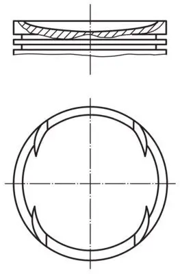 Kolben MAHLE 028 PI 00120 001 Bild Kolben MAHLE 028 PI 00120 001