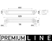 Ladeluftkühler MAHLE CI 638 000P