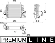 Ladeluftkühler MAHLE CI 640 000P