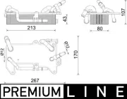 Ölkühler, Automatikgetriebe MAHLE CLC 284 000P