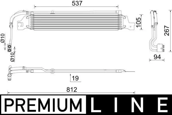 Ölkühler, Automatikgetriebe MAHLE CLC 288 000P