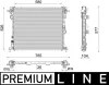 Kühler, Motorkühlung MAHLE CR 2587 000P