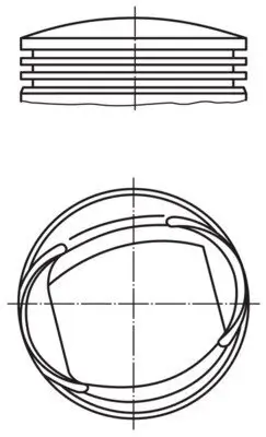 Kolben MAHLE 013 61 00