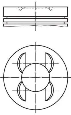 Kolben MAHLE 002 85 01 Bild Kolben MAHLE 002 85 01