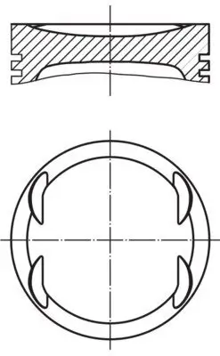 Kolben MAHLE 012 19 02